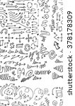 hand drawn doodle seamless... | Shutterstock .eps vector #378178309