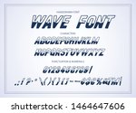 vector alphabet typeface. hand... | Shutterstock .eps vector #1464647606