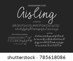 handrawn vector alphabet.... | Shutterstock .eps vector #785618086