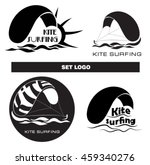 Kite Surfing Logo Set