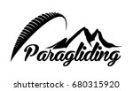 paragliding logo | Shutterstock .eps vector #680315920