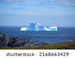 Big Iceberg seen floating on the Labrador Sea, Newfoundland, Canada