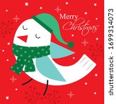 christmas greetung card with... | Shutterstock .eps vector #1699314073
