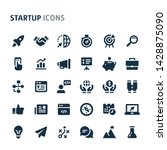 simple bold vector icons... | Shutterstock .eps vector #1428875090