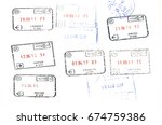 cyprus passport stamp | Shutterstock . vector #674759386