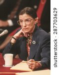 Small photo of WASHINGTON, DC, USA - Ruth Bader Ginsburg, during confirmation hearings, U. S. Supreme Court. 7/21/1993