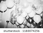 Close up of balloons at a party