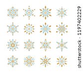 Photo of Close up of blue decorative snowflakes | Free christmas images