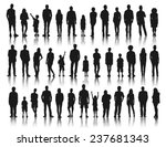 silhouettes group of people in... | Shutterstock .eps vector #237681343