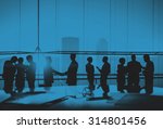 silhouettes of business people... | Shutterstock . vector #314801456