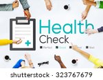 health check diagnosis medical... | Shutterstock . vector #323767679