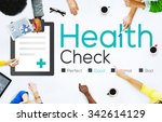 health check diagnosis medical... | Shutterstock . vector #342614129