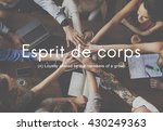 Small photo of Esprit De Corps Group Loyalty People Graphic Concept