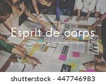Small photo of Esprit De Corps Group Loyalty People Graphic Concept