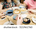 Group Of Women Drinking Coffee...