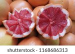 Small photo of Red orange cut in two