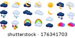 weather icons | Shutterstock . vector #176341703