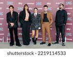 Small photo of MILANO, ITALY - OCTOBER 25: Rkomi, Ambra Angiolini, Francesca Michielin, Fedez, Dargen D'Amico attend the X Factor Live Photo-call at Repower Theatre on October 25, 2022 in Milan, Italy