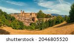 view of medieval castle in Urbino, Marche, Italy