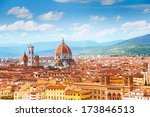 Panorama of Florence and Saint Mary of the Flower in Florence 