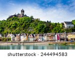 Town Of  Cochem With The...