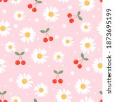 Seamless Pattern With Cherry...