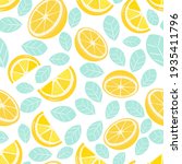 Seamless Pattern With Lemon...