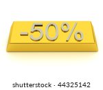discount label over white... | Shutterstock . vector #44325142