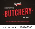"butchery" vintage 3d premium... | Shutterstock .eps vector #1188145360