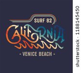 california surf vintage apparel ... | Shutterstock .eps vector #1188145450