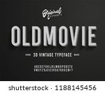 'old movie' vintage 3d noir... | Shutterstock .eps vector #1188145456