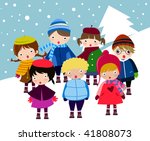 christmas carol | Shutterstock .eps vector #41808073