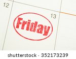 Friday 13th on Grunge paper calendar