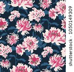 seamless floral pattern in... | Shutterstock .eps vector #1050149309