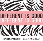animal pattern and slogan... | Shutterstock .eps vector #1187759560