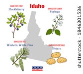 Idaho. Set Of Usa Official...