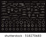 a huge rosette wicker border... | Shutterstock .eps vector #518270683