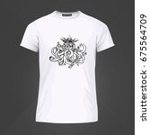 original print for t shirt.... | Shutterstock .eps vector #675564709
