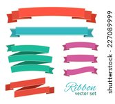 ribbons vintage style for... | Shutterstock .eps vector #227089999