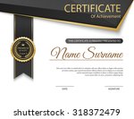 vector certificate template. | Shutterstock .eps vector #318372479