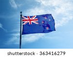 New Zealand Flag On The Mast