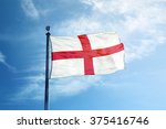 Flag Of England On The Mast