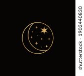the mystical golden moon in a... | Shutterstock .eps vector #1902440830