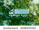 A Truck Shaped Lake In The...