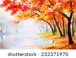 Oil Painting Landscape   Autumn ...
