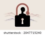manipulation  under lock and... | Shutterstock .eps vector #2047715240
