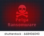 abstract malware ransomware... | Shutterstock .eps vector #668406040