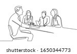 continuous line drawing of... | Shutterstock .eps vector #1650344773