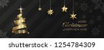 christmas banner  xmas festive... | Shutterstock .eps vector #1254784309