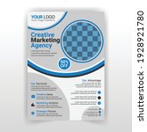 corporate blue color flyer... | Shutterstock .eps vector #1928921780